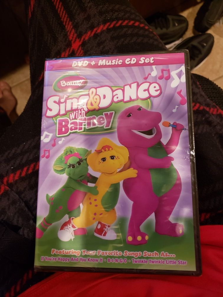 Sing & Dance w/ Barney DVD + CD Set Brand New price is negotiable