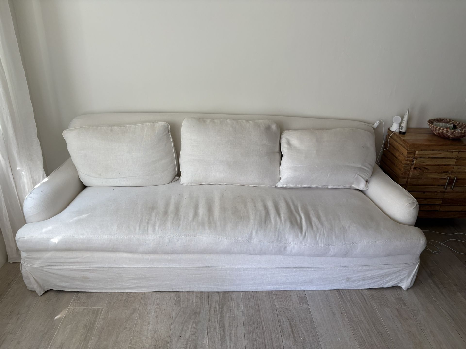 Free Linen Anthropologie Couch