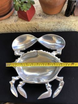 Pewter Crab Dish