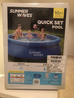 Summer Waves Quick Set 10 ft Pool