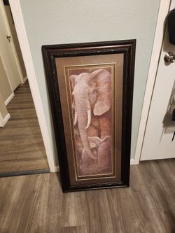 Elephant And Baby Frame