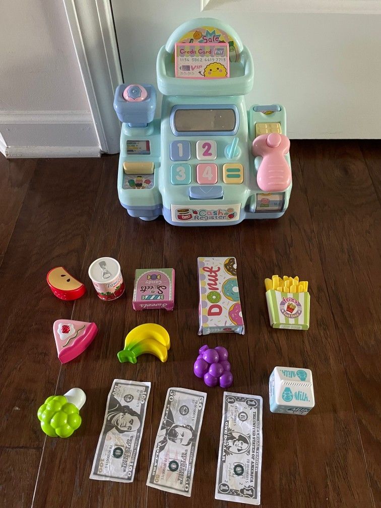 Cash Register Pretend Play Cashier with Scanner, Micro