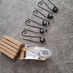 Plant Hook Deck Hanger Set Of 5 Pieces Hooks Bird Feeder Fence Hummingbird Weeding Decorations Garden Décor New