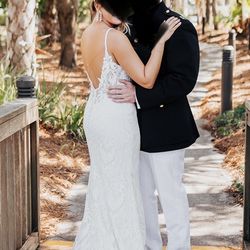 Boho White Wedding Dress
