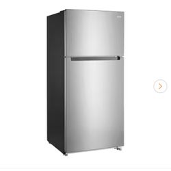 18 cu. ft. Top Freezer Refrigerator in Stainless Steel Look