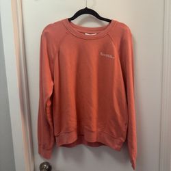 NWT Sporty & Rich sweatshirt Serif Logo Soft Crewneck