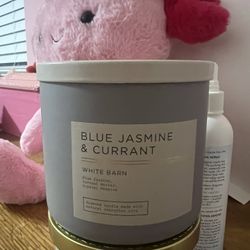 Blue Jasmine And Currant Bath And Body Works Candle 