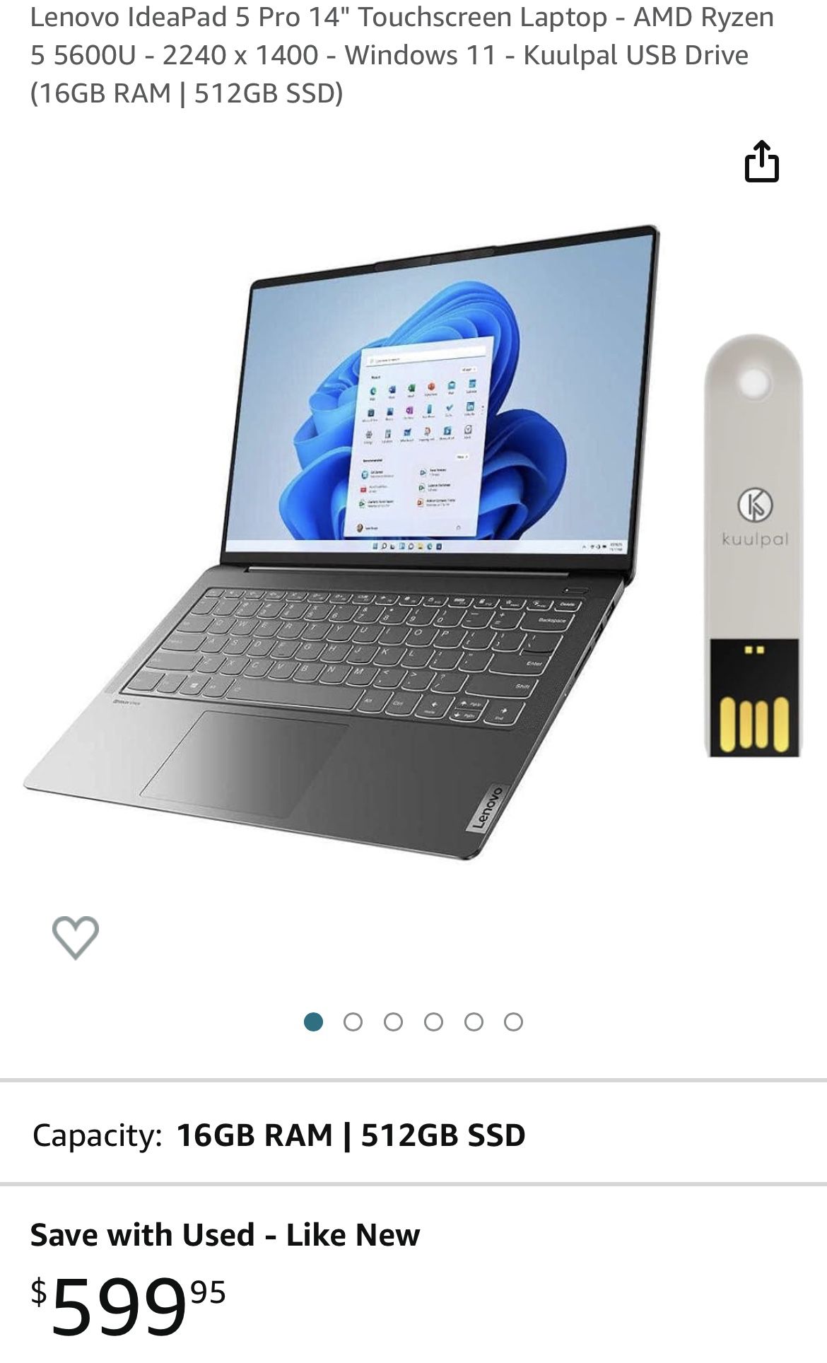Laptop - Lenovo IdeaPad 5 Pro