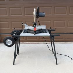 Sears compound Miter saw model 113.235120 with stand.