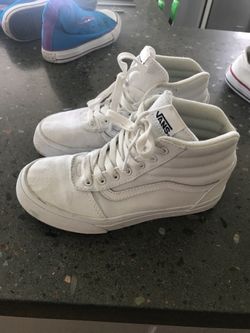 White kids Vans sneakers size 2