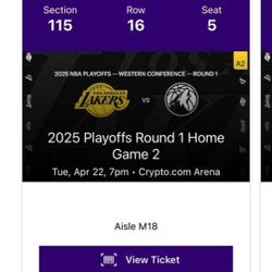 Lakers Vs Wolves Game 2 Tickets