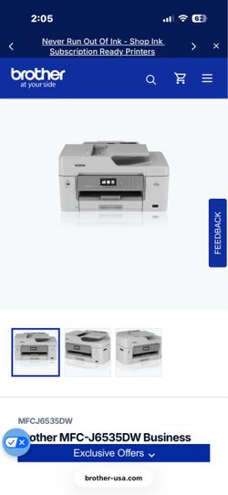 Brother MFC-J6535DW All-in-One Inkjet Printer