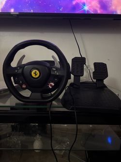 Ferrari steering wheel for all consoles works fine