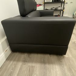 City Furniture Marquez Black Micro Sofa