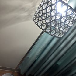 SILVER TALL LAMP