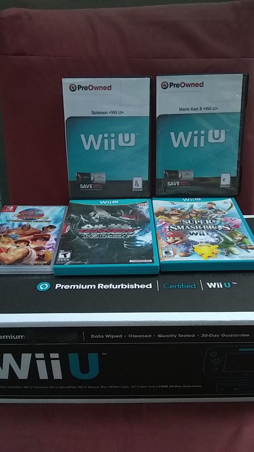 A new Wii u premium 128 gauge 5 games!