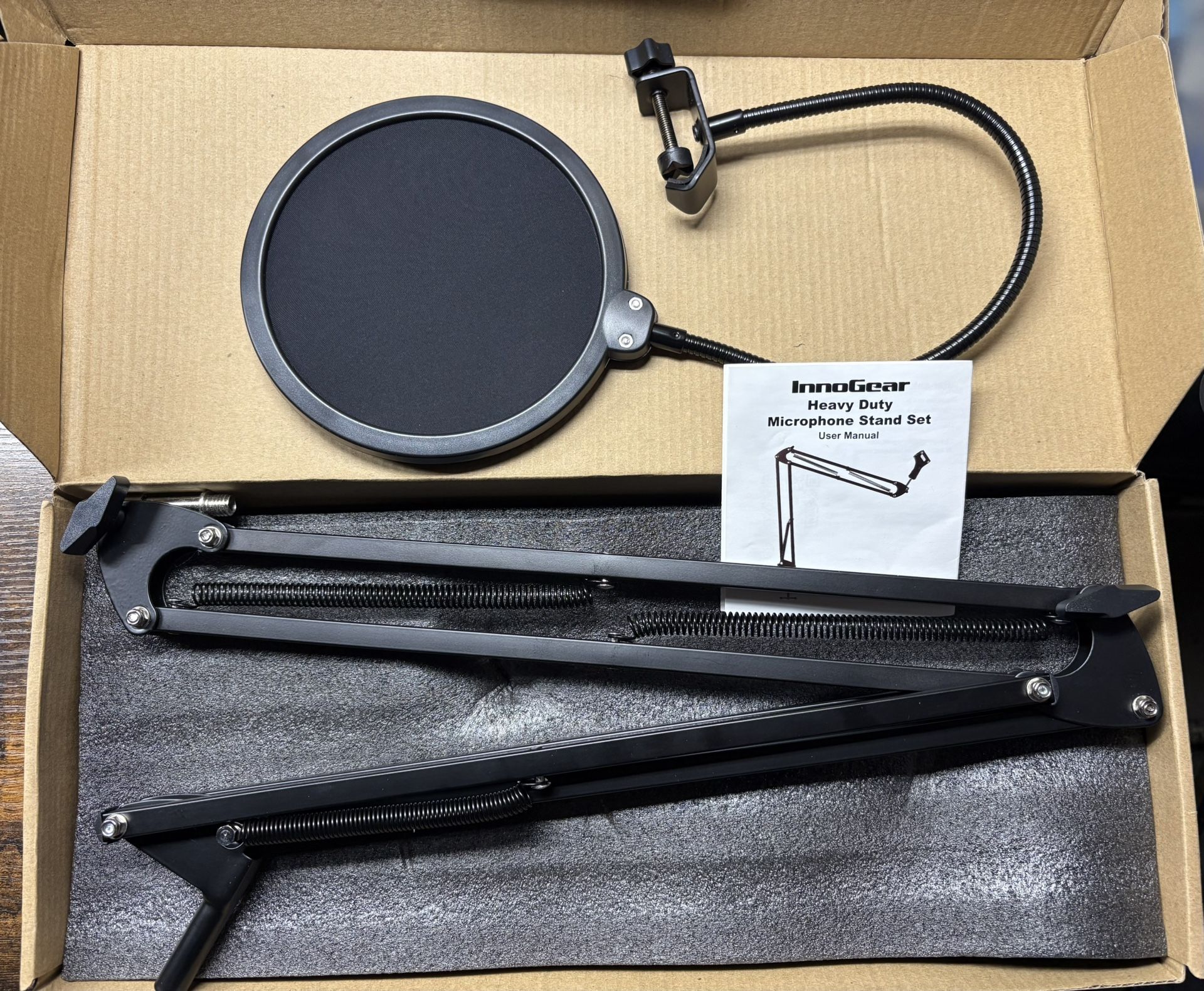 microphone stand set With pop filter