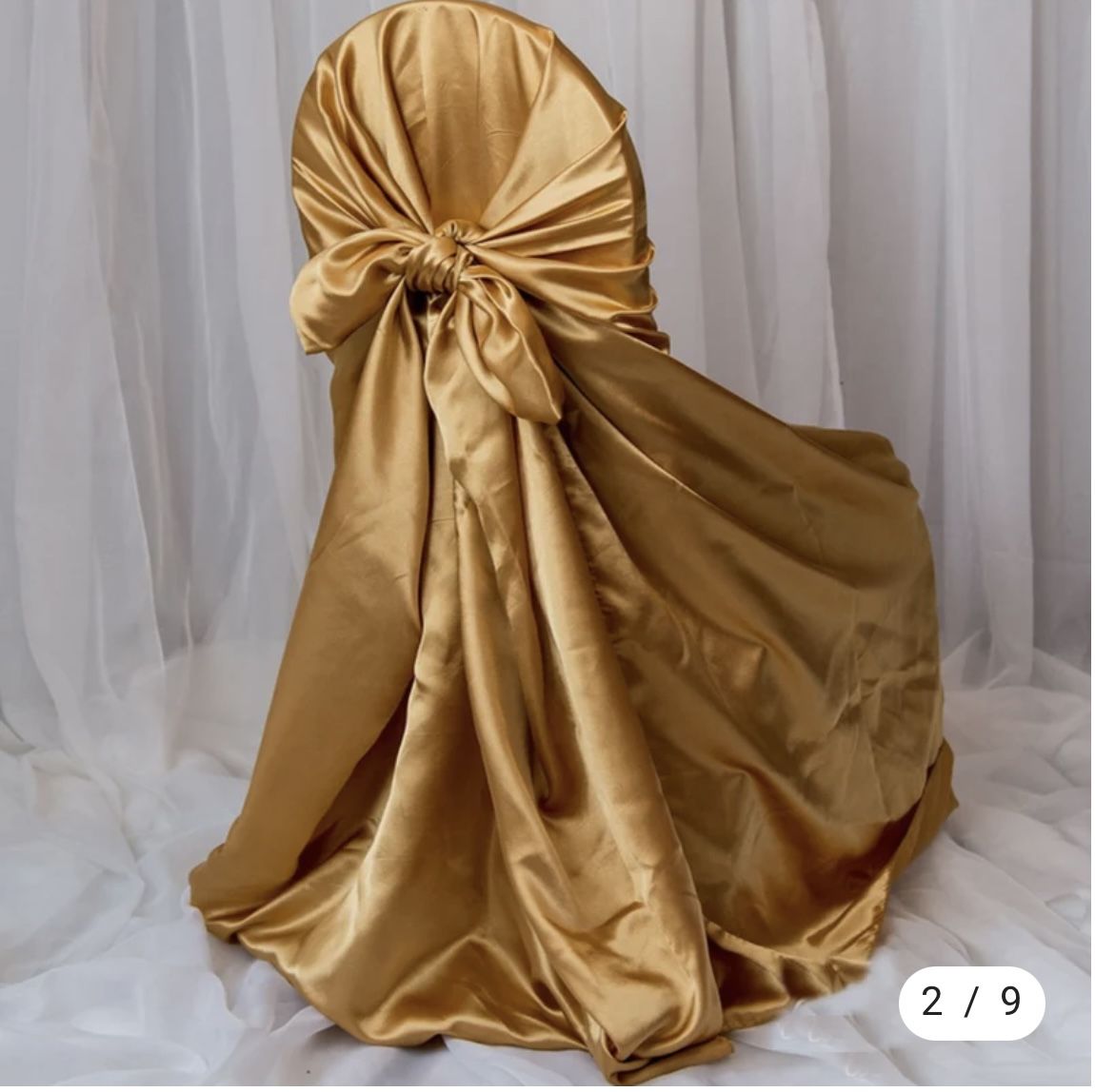 Universal Satin Chair Covers 
