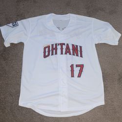 White Ohtani Angels Japan Baseball Jersey M