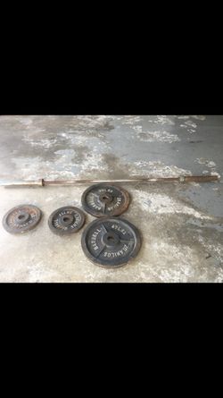 Weight set + Bar