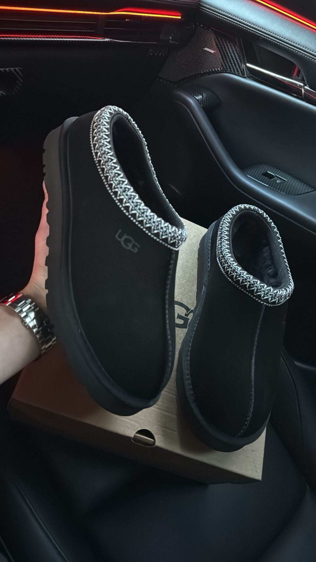 Black Ugg Tasmans 