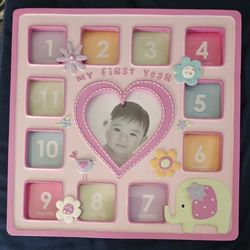 1st Year Baby Girl Photo Frame