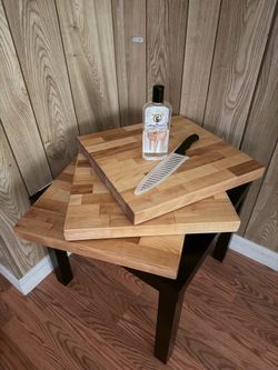 Butcher block cutting boards