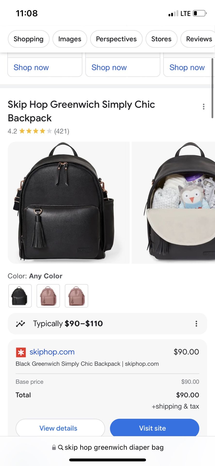 Skip Hop Diaper Bag And Itsy Ritzy Paci Pod
