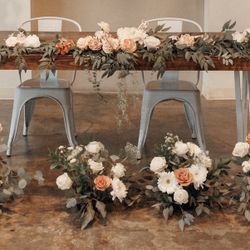 Flower Garland By Ling’s Moment 9FT Dusty Rose