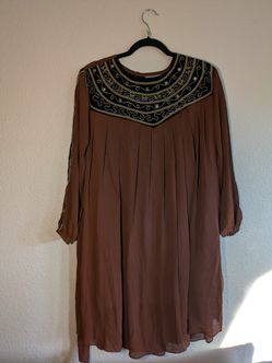 Free People Erin Embroidered Boho Mini Dress Brand New 🆕