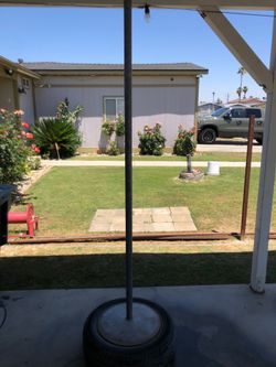 Tether ball base