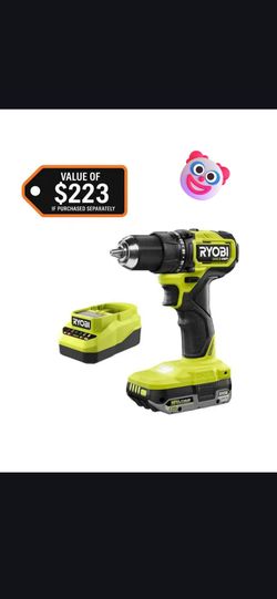 RYOBI drill kit battery charger fan hamm