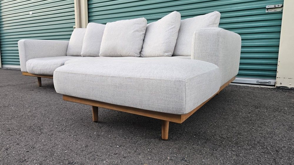 FREE DELIVERY!!! West Elm "Newport" 2pc Sectional Sofa ($3.7K Retail...60% OFF!!!)