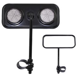 NEW Rectangular Black Mirror W/ Reflectors