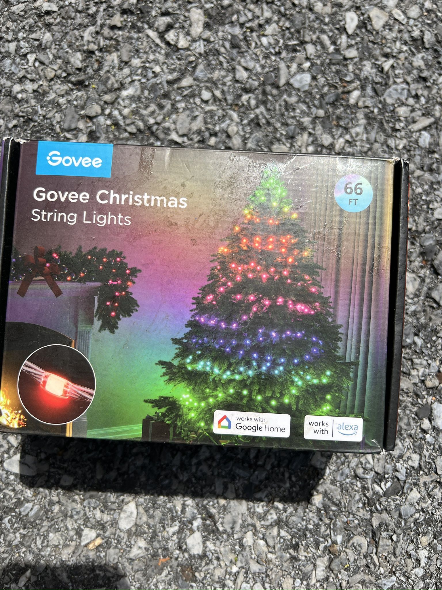Govee RGBIC 200 LED Christmas Lights with Shape Mapping Function, Smart LED Decoration for Indoor and Outdoor Tree, 130+ Preset Scenes, Voice and App