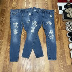 American Eagle Denim Stretch Jeans Pants Size 12