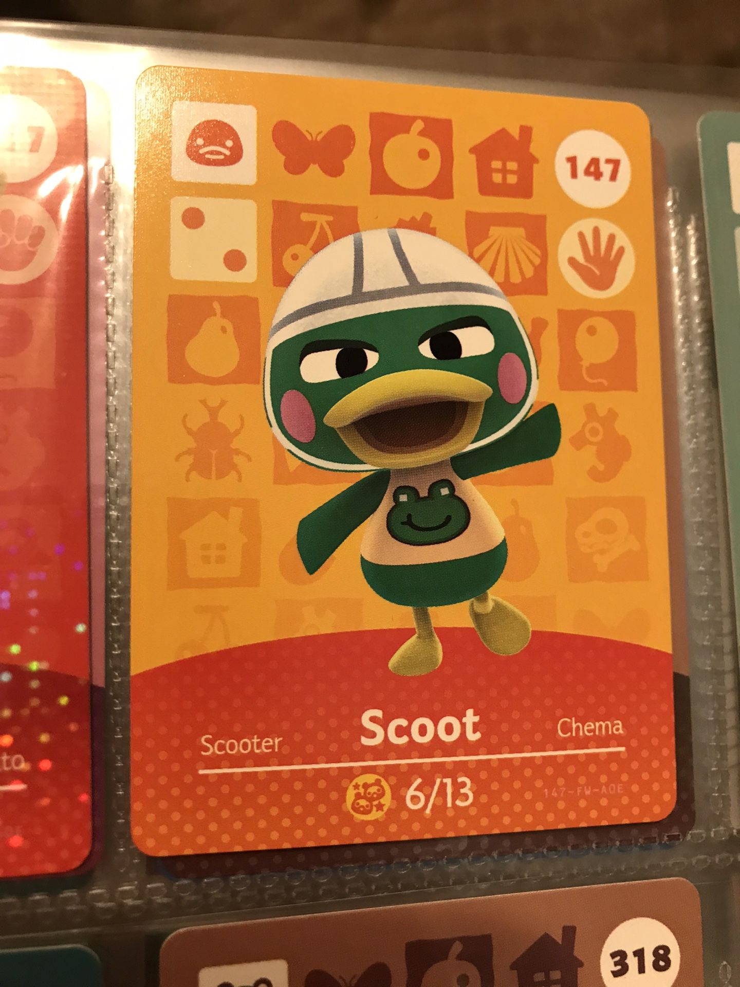 Nintendo Animal Crossing New Horizons Scoot Amiibo Card