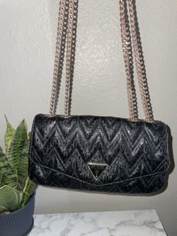 Black and Gold Guess purse