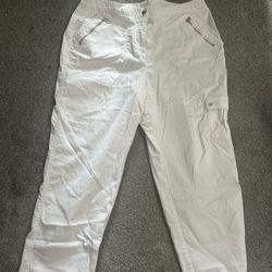 Chico’s White Cargo Pants 