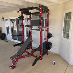 Functional Trainer / Squat Rack | Set of Weights | Adj Bench | Advance barbell | FREE DELIVERY 🚛