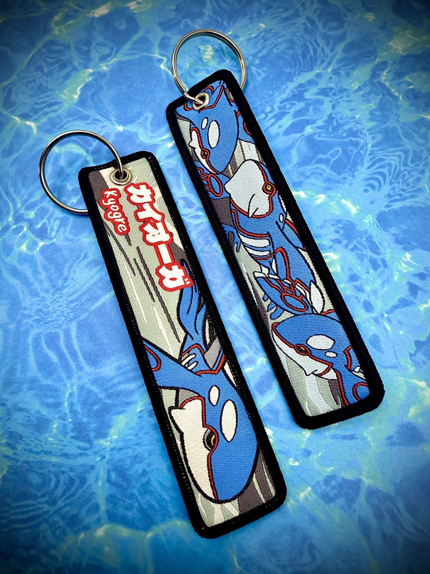 1 Piece Double Sided 5 Inch Pokemon Kyogre Keychain 