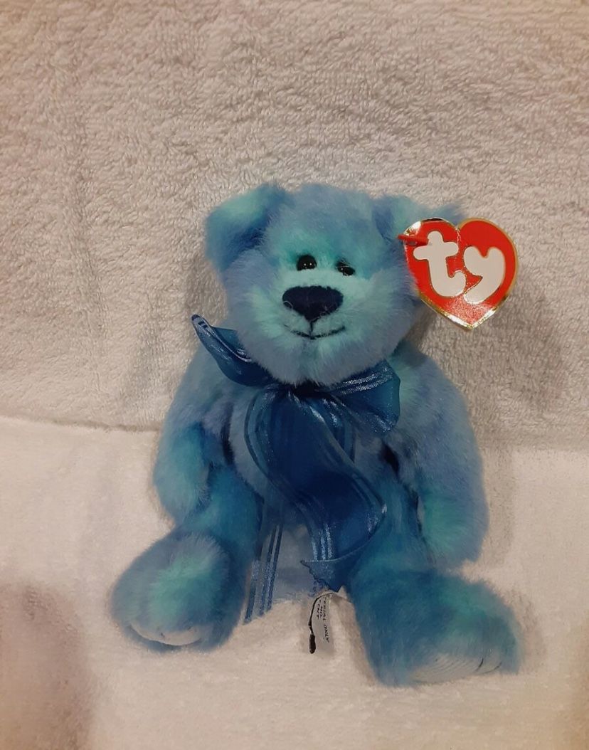 Azure The Blue Ty Beanie Baby Bear - The Attic Collection I’m Blue Without You” Condition is New