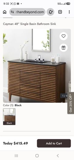 New ceramic 48inch sink