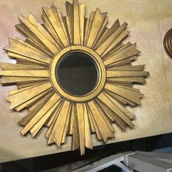 Vintage Starburst Hanging Mirror 