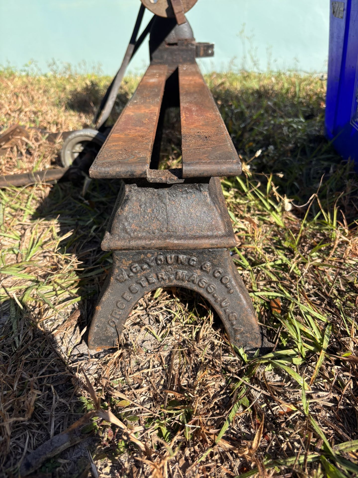 Antique Lathe With Attachments