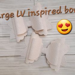 Big 5" Faux Leather Bows 