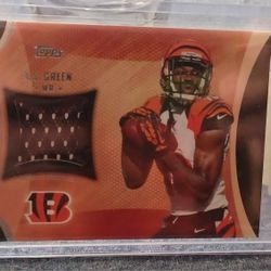AJ Green Jersey Patch Relic 2013 Topps Cincinnati Bengals Georgia 