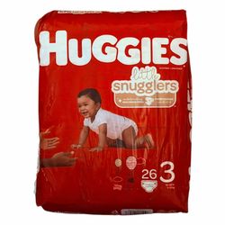 Huggies Size 3 Little Snugglers Diapers 26 count packs