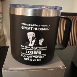 Angie's Box 14Oz Cup - Funny Husband Mug - Husband Gifts from Wife - Best Gifts for Husband Unique - Husband Birthday Gift - Cool Hubby Gifts for Anni