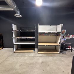 2x heavy duty Metal Shelving Units  